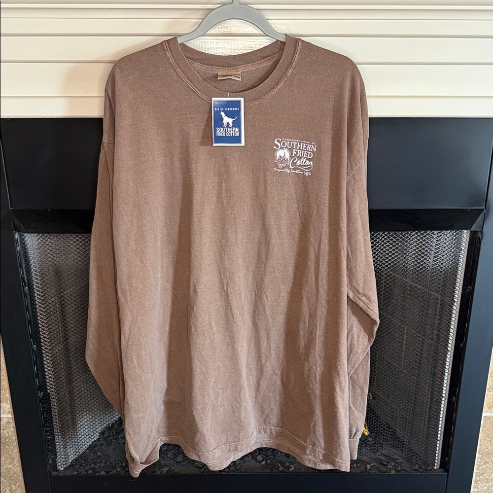 Southern Fried Cotton Men's Earthy Brown Shirt
